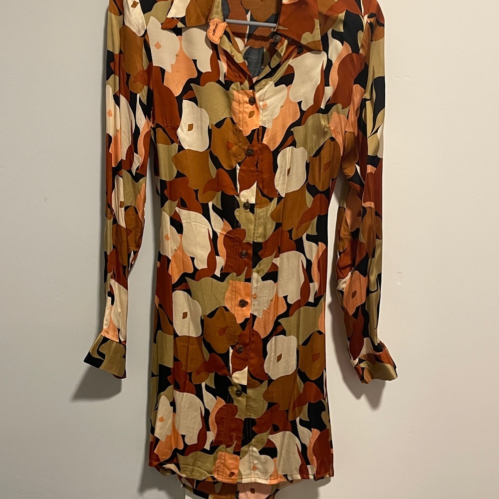 Astr - Stylish Multicolor Silky Dress
